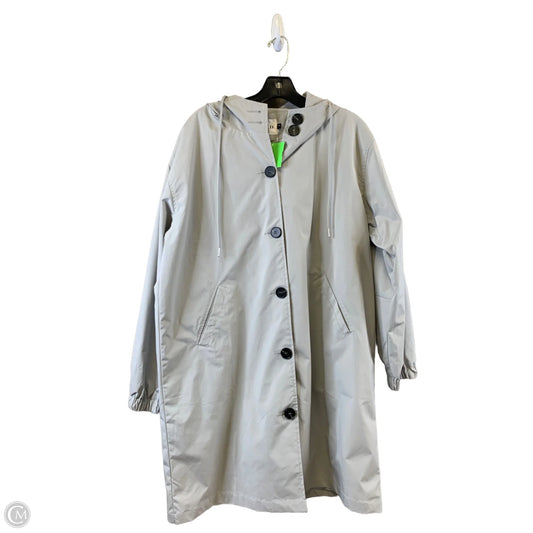 Coat Raincoat By Clothes Mentor In Grey, Size: S