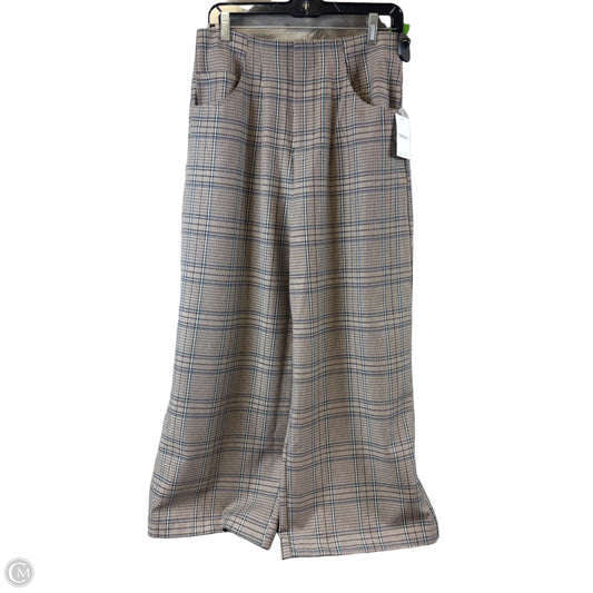 Pants Wide Leg By Forever 21 In Plaid Pattern, Size: 12