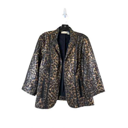 Blazer By Chicos In Animal Print, Size: M