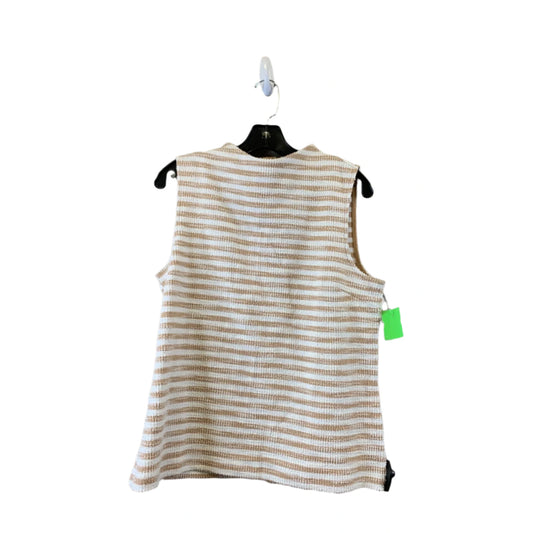 Top Sleeveless Basic By Talbots In Striped Pattern, Size: M