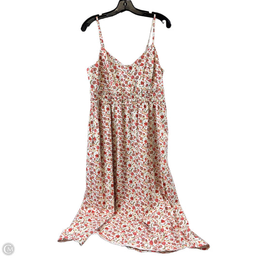 Dress Casual Midi By Old Navy In Orange & Yellow, Size: L