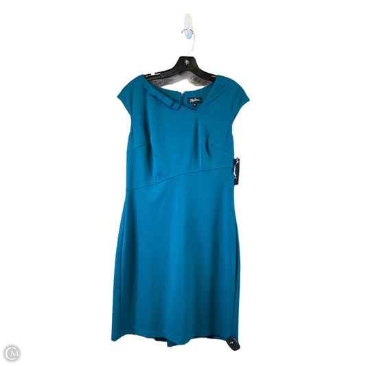 Dress Casual Midi By Oleg Cassini In Blue, Size: M