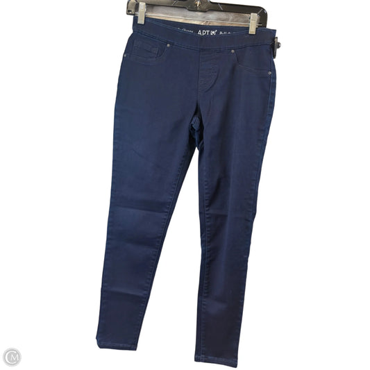 Jeans Skinny By Simply Vera In Blue Denim, Size: 4