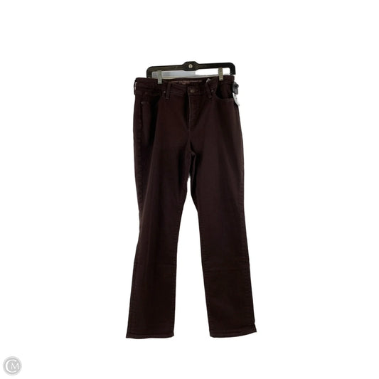 Jeans Straight By Chicos In Brown, Size: 10