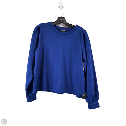 Top Long Sleeve Basic By Banana Republic In Blue, Size: M