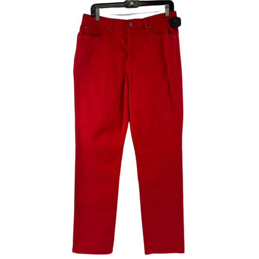 Jeans Straight By Charter Club In Red, Size: 10