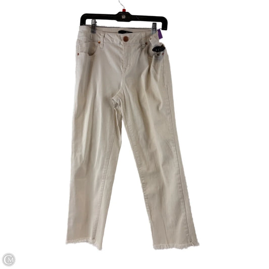 Jeans Straight By 1822 Denim In Cream, Size: 10