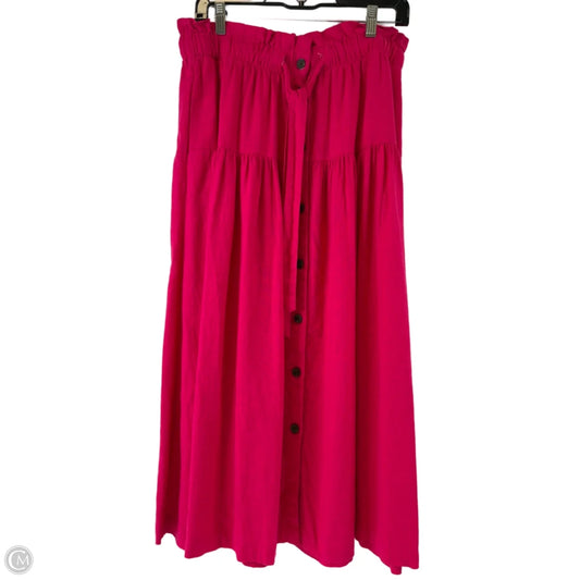 Skirt Maxi By Universal Thread In Pink, Size: 10