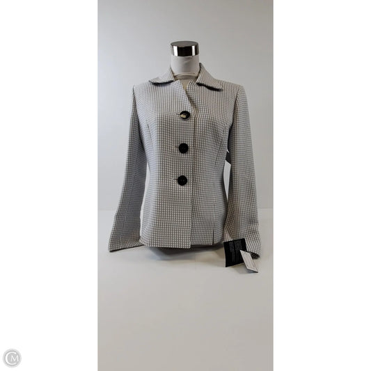 Blazer By Le Suit In Black & White, Size: S