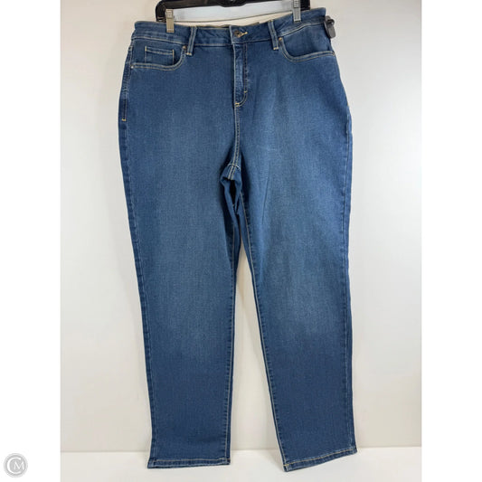 Jeans Straight By Style And Company In Blue Denim, Size: 16