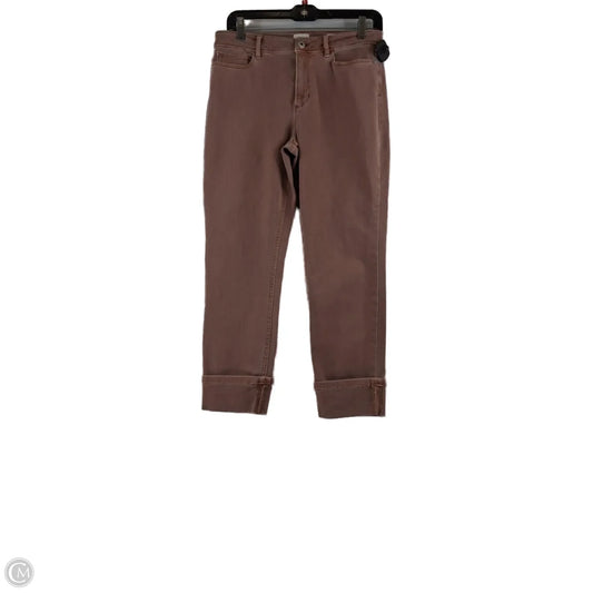 Jeans Cropped By J. Jill In Orange, Size: 4
