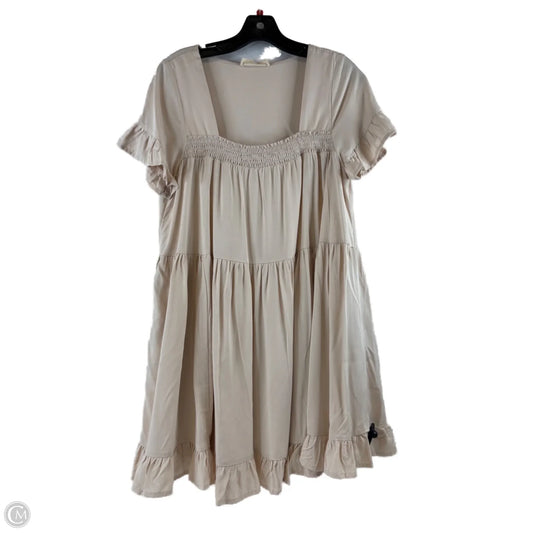 Dress Casual Midi By Clothes Mentor In Cream, Size: S