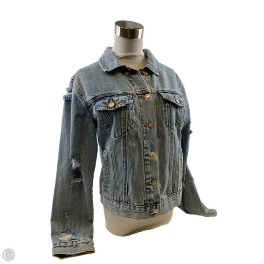 Jacket Denim By Forever 21 In Blue Denim, Size: S