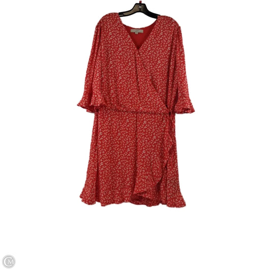 Romper By Loft In Orange & White, Size: Xl