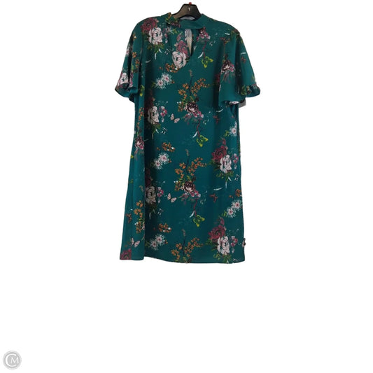 Dress Casual Midi By Worthington In Green & Pink, Size: M