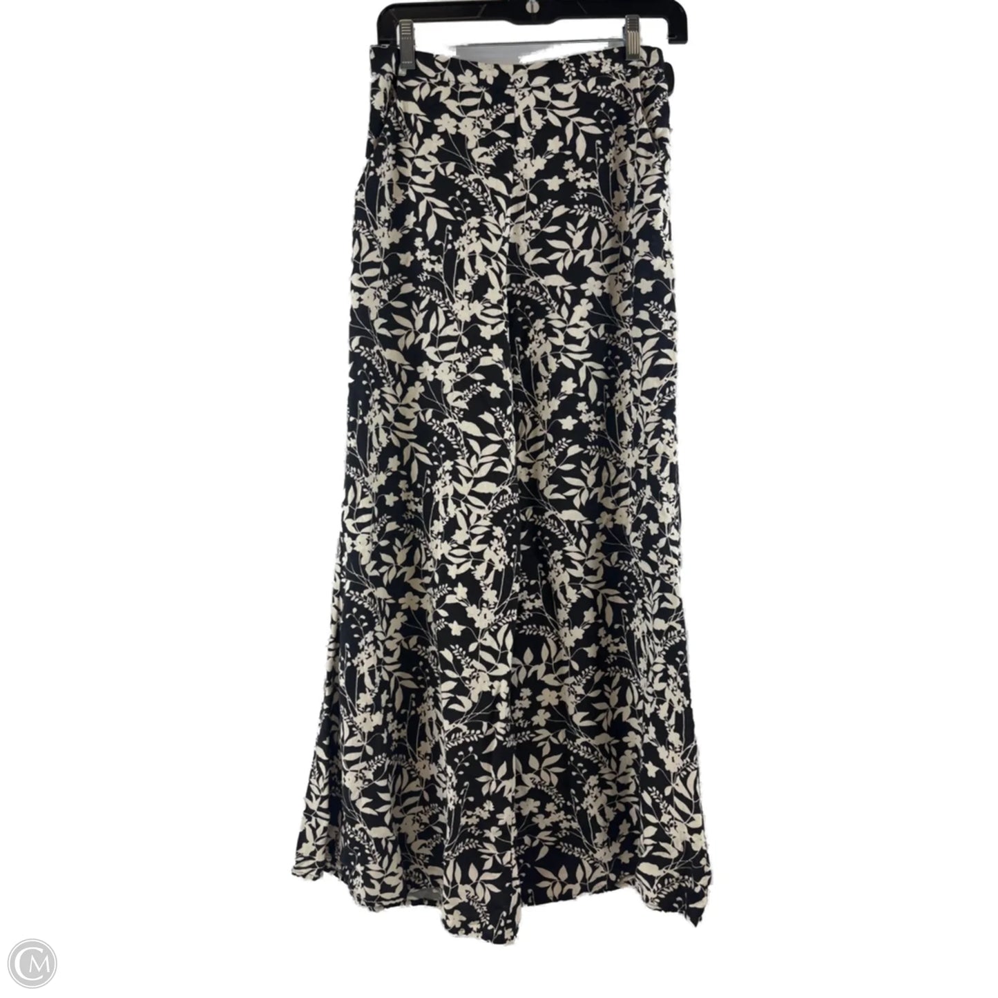 Pants Wide Leg By Clothes Mentor In Black & Cream, Size: 8