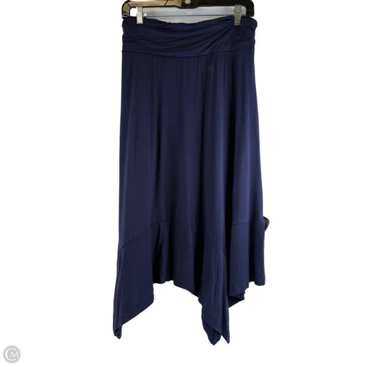 Skirt Midi By Clothes Mentor In Navy, Size: 20