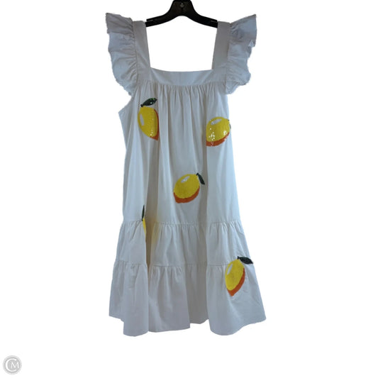 Dress Casual Midi By Oddi In White, Size: L
