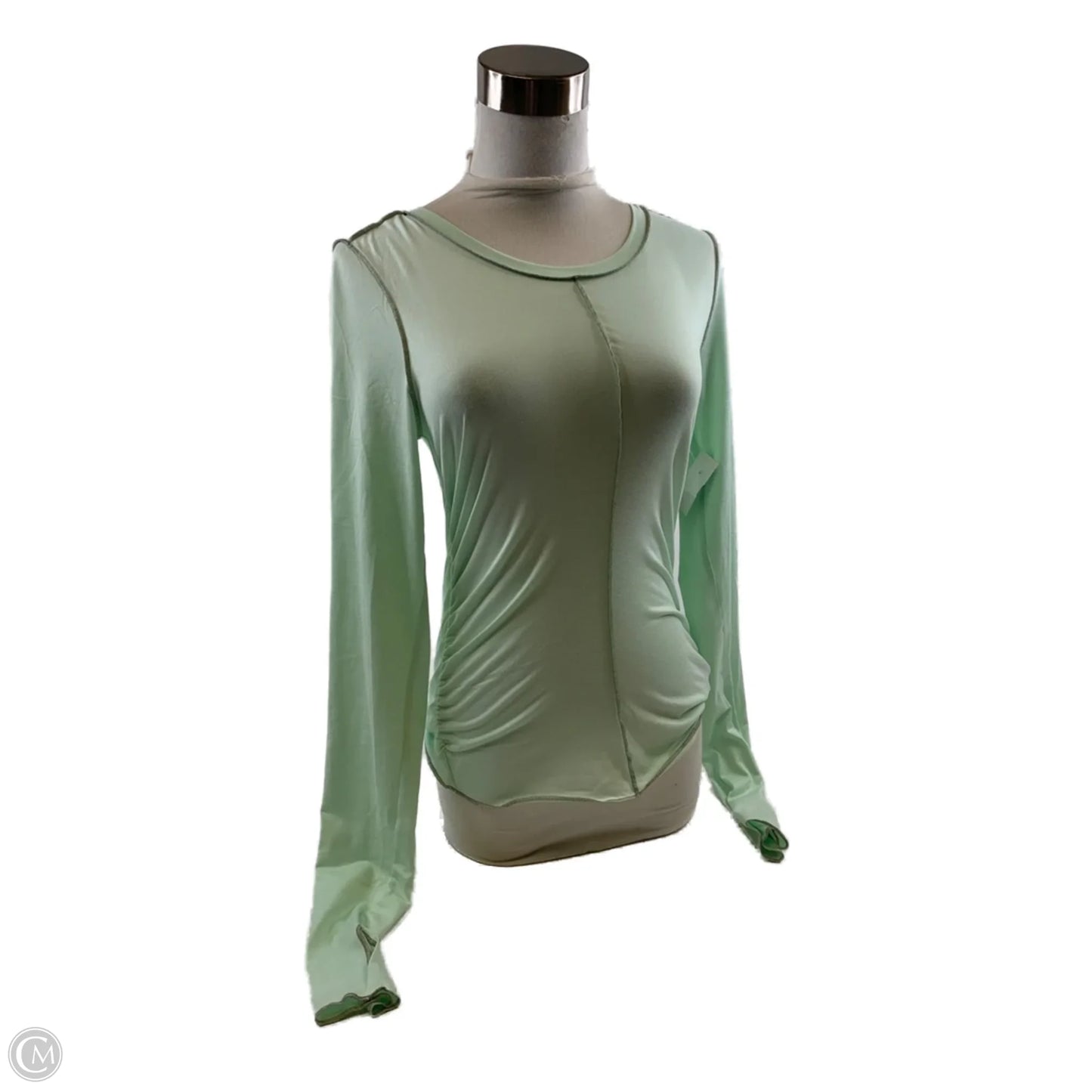 Top Long Sleeve By Free People In Green, Size: S
