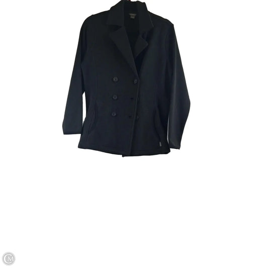 Coat Peacoat By Eddie Bauer In Black, Size: M