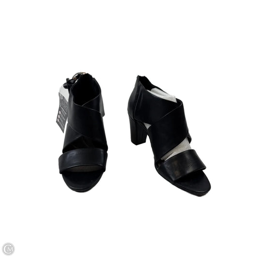 Sandals Heels Block By Clothes Mentor In Black, Size: 8.5