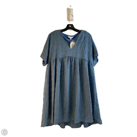 Dress Casual Midi By Clothes Mentor In Blue, Size: L