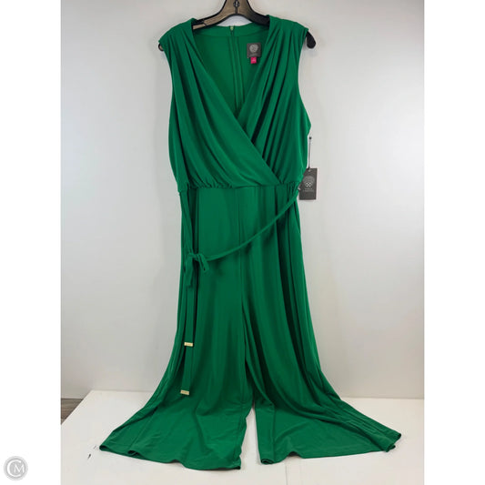 Dress Casual Midi By Vince Camuto In Green, Size: Xl