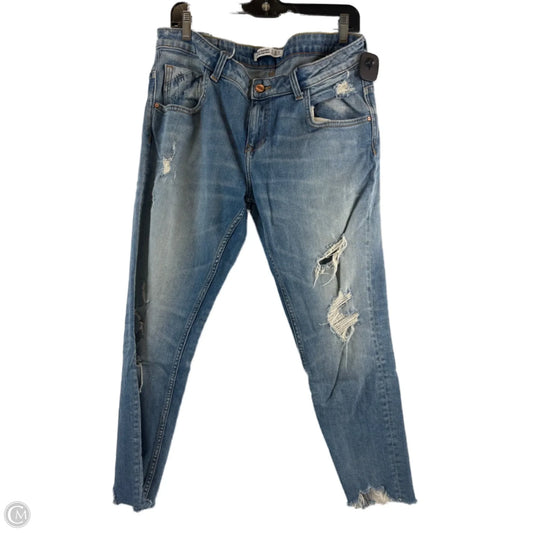 Jeans Skinny By Zara Basic In Blue Denim, Size: 8