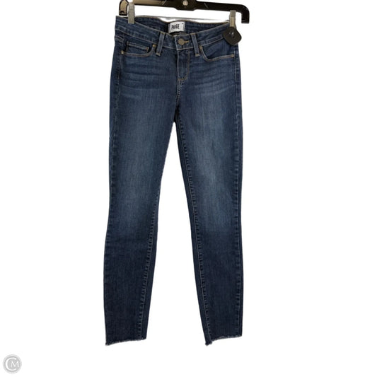 Jeans Skinny By Paige In Blue Denim, Size: 2