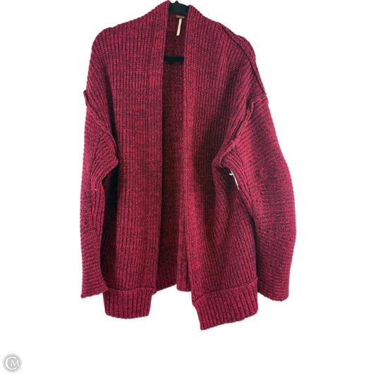 Sweater Cardigan By Free People In Red, Size: Xs