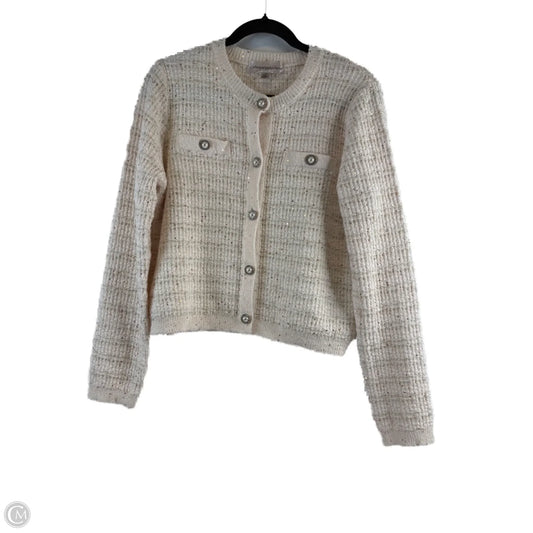 Sweater Cardigan By Catherine Malandrino In Beige, Size: L