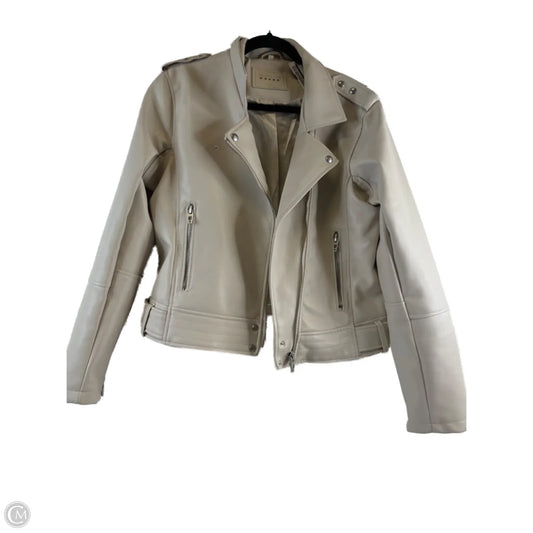 Jacket Moto By Blanknyc In Beige, Size: Xl