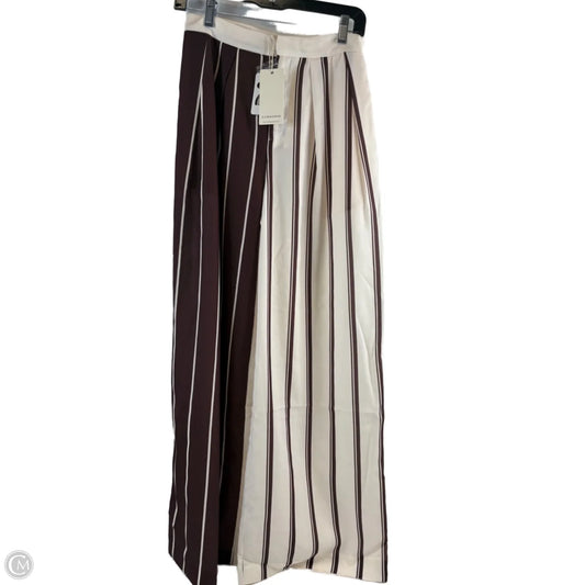 Pants Wide Leg By Clothes Mentor In Brown & White, Size: 6