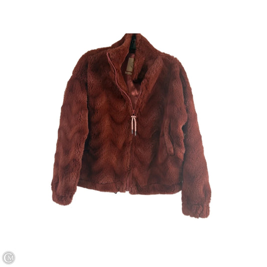 Jacket Faux Fur & Sherpa By Urban Outfitters In Copper, Size: Xs