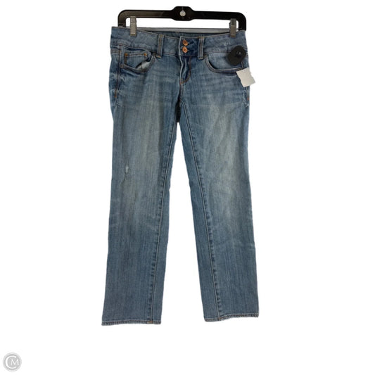 Jeans Skinny By American Eagle In Blue Denim, Size: 0