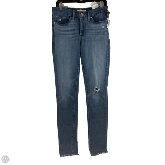 Jeans Skinny By Levis In Blue Denim, Size: 6
