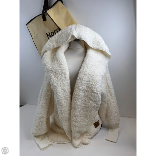 Jacket Faux Fur & Sherpa By Clothes Mentor In Cream, Size: Osfm