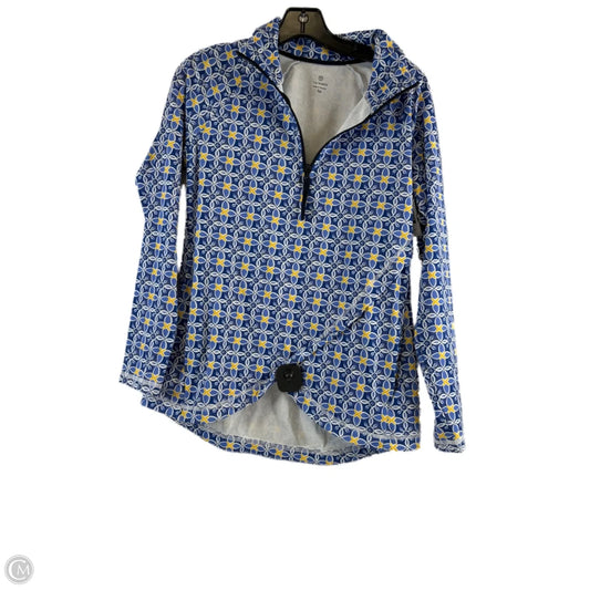 Top Long Sleeve By Talbots In Blue & White, Size: Sp