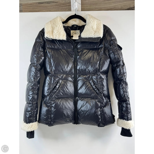 Jacket Puffer & Quilted By Clothes Mentor In Black & White, Size: S