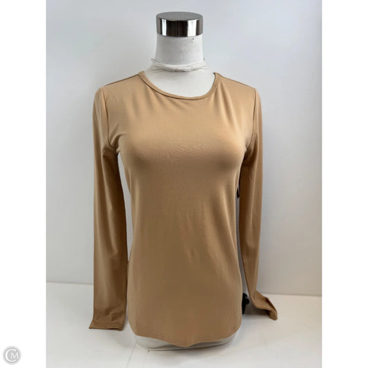 Top Long Sleeve Basic By Ann Taylor In Tan, Size: Xs