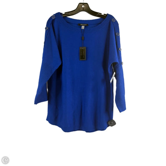 Top Short Sleeve By Calessa In Blue, Size: S