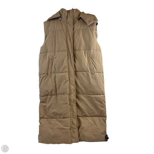 Vest Puffer & Quilted By Clothes Mentor In Tan, Size: S