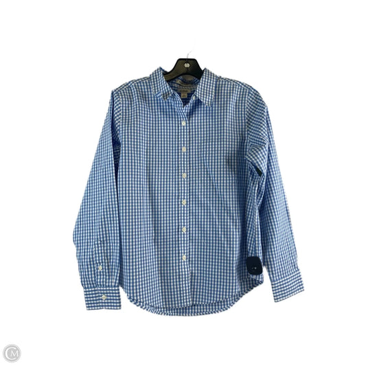 Top Long Sleeve By L.l. Bean In Blue & White, Size: Sp
