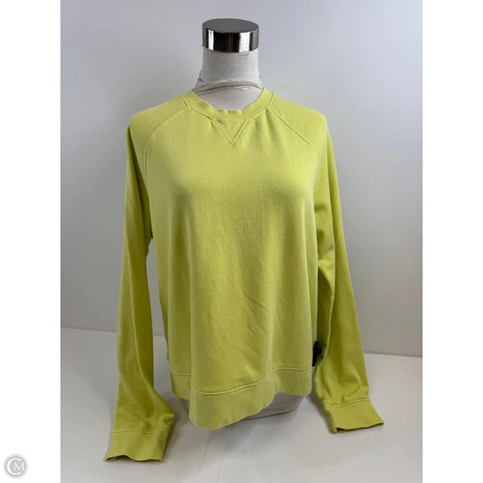 Top Long Sleeve Basic By Banana Republic In Yellow, Size: M