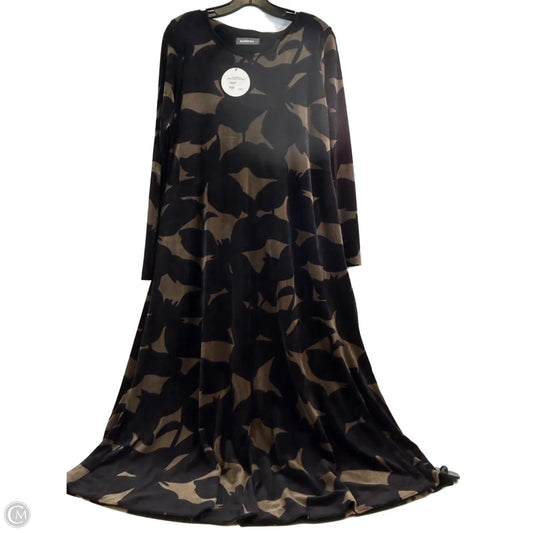 Dress Casual Maxi By Clothes Mentor In Black & Tan, Size: M