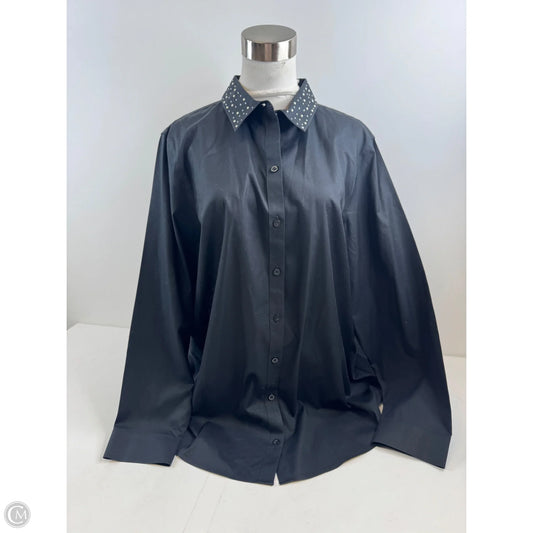 Top Long Sleeve By Chicos In Black, Size: Xl