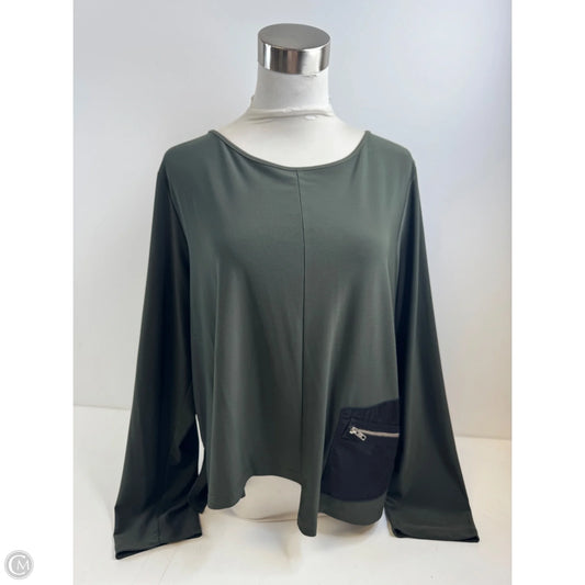Top Long Sleeve By Comfy In Green, Size: Xl