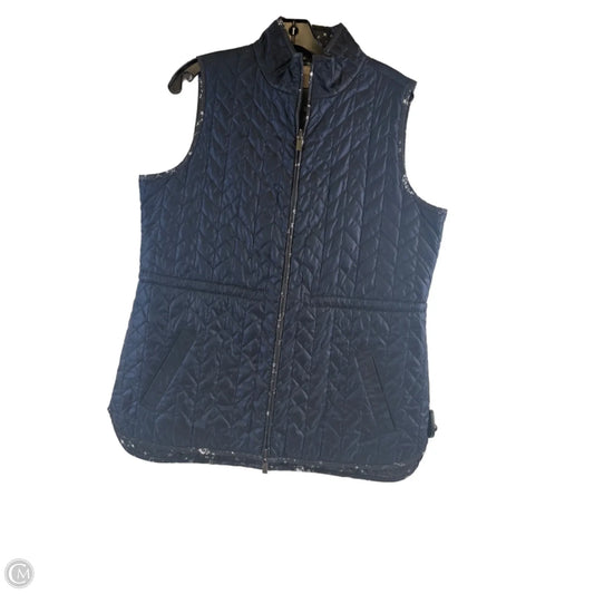 Vest Puffer & Quilted By Chicos In Navy, Size: M