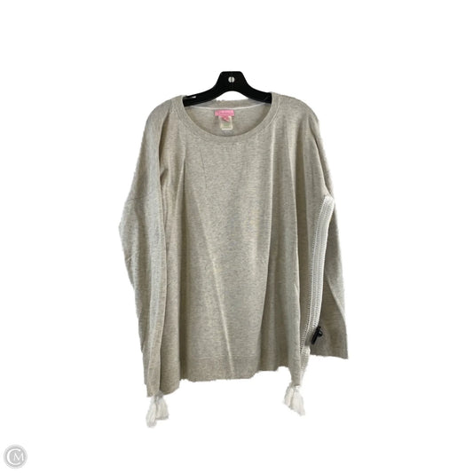 Top Long Sleeve Designer By Lilly Pulitzer In Grey, Size: L