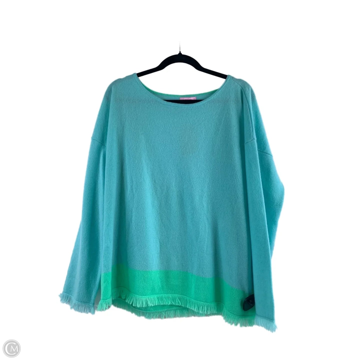 Sweater Designer By Lilly Pulitzer In Aqua, Size: Xl